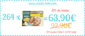 bon plan couche pampers new baby