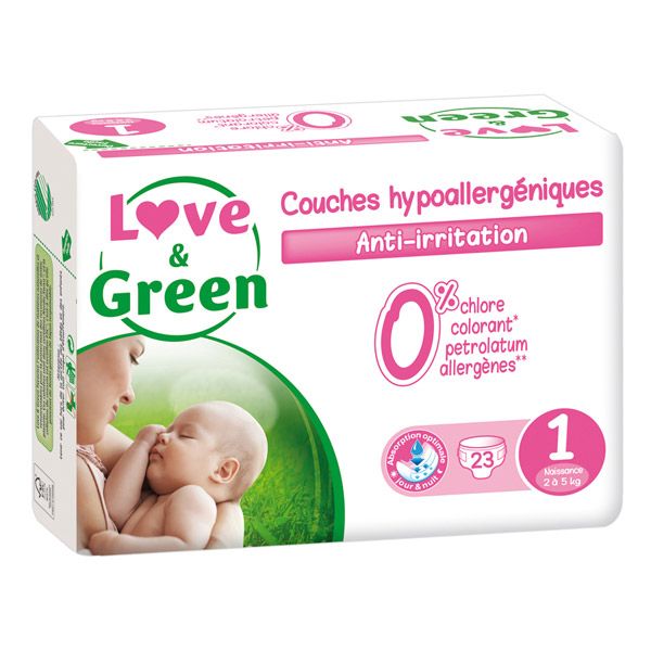Couche Love and Green - Couche Bébé